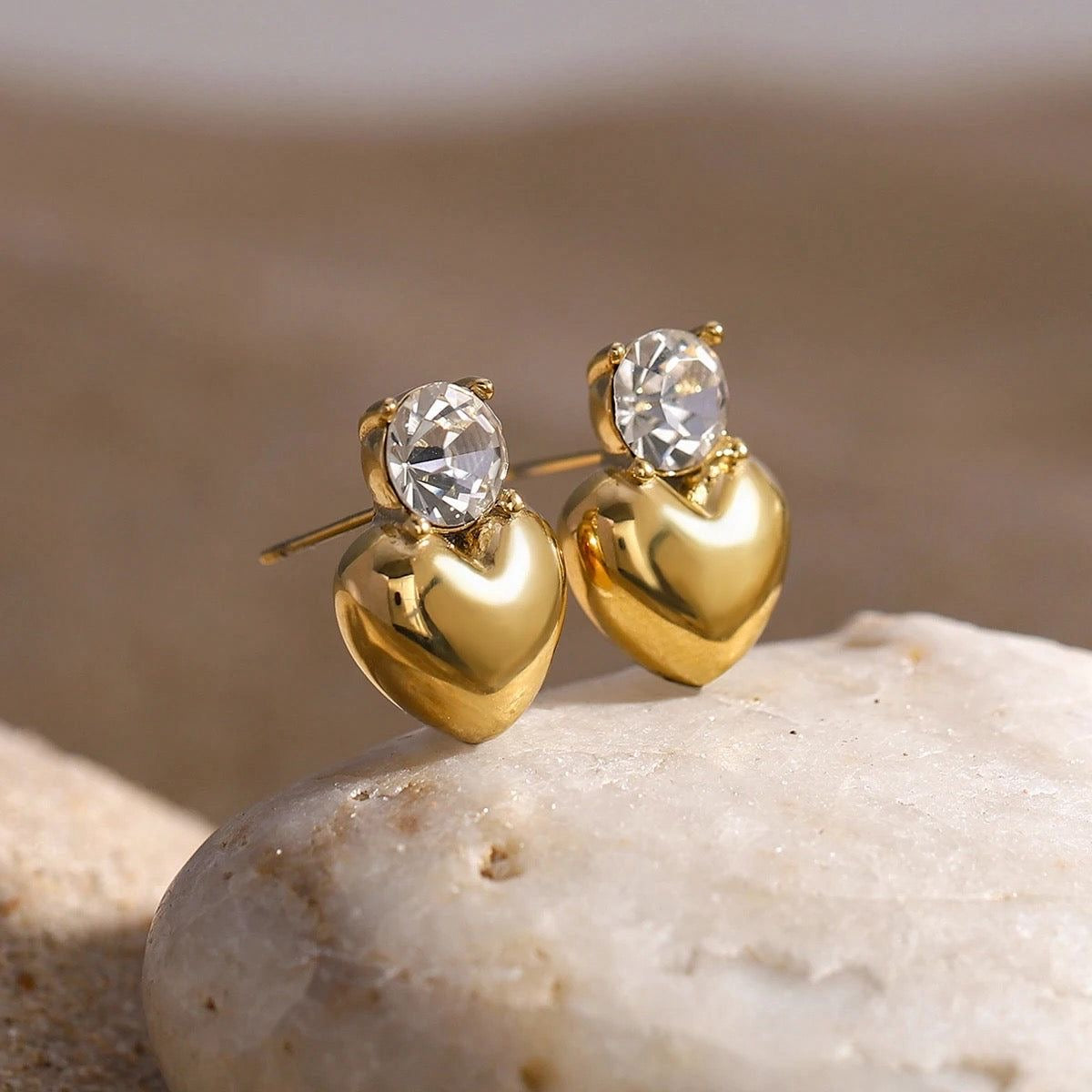 Sweet Heart Stud Earrings