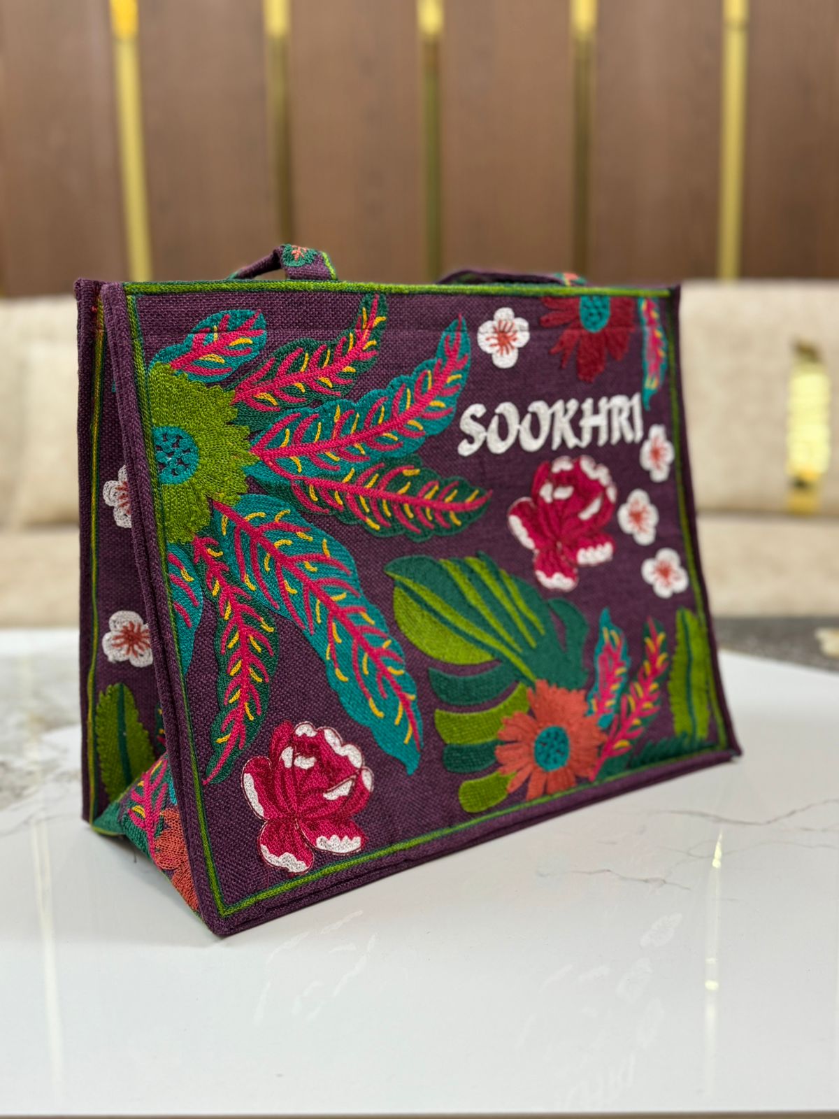 Sookhri Embroidery Tote Bags Large Size 🔥