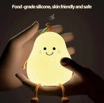 Pear Shape Night Lamps Silicone 7 Colors changing - USB Charging