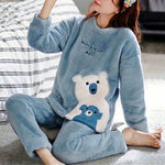 Fleece T-Shirt Pajama Set - FTP 05