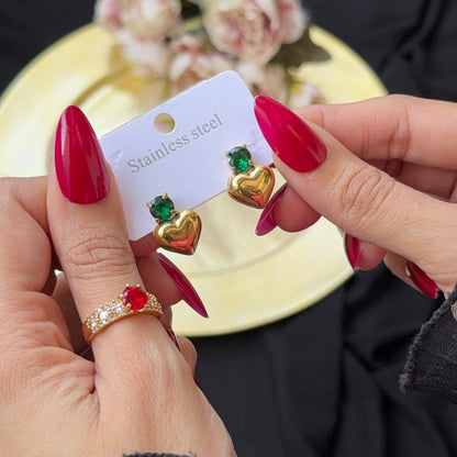 Sweet Heart Stud Earrings