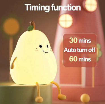 Pear Shape Night Lamps Silicone 7 Colors changing - USB Charging