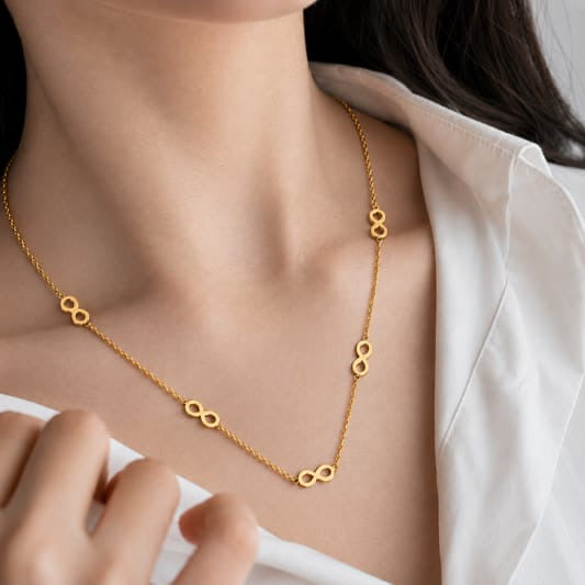 Infinity Gold Necklace