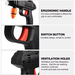 Portable High Pressure Car Washing Gun, Rechargeable Foam Machine Water Gun, Electric Cordless Pressure Spray Water Gun