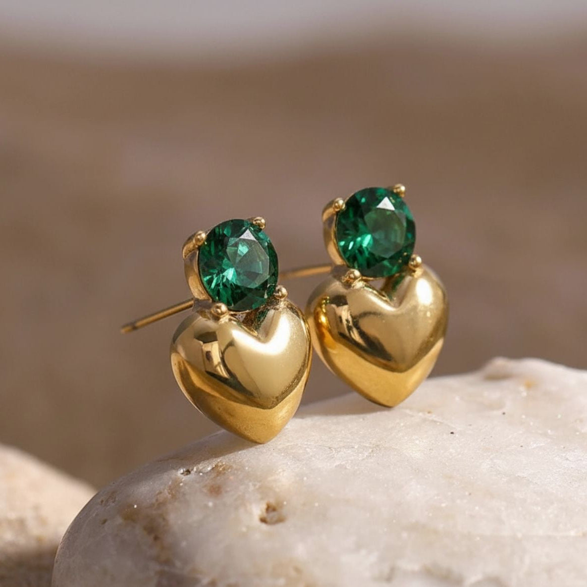 Sweet Heart Stud Earrings