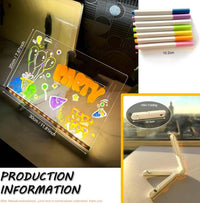 LED Glow Drawing Board for Kids