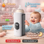 Portable Rechargeable Baby Feeder Warmer | Bottle Warmer – Mini & Travel-Friendly Milk Heater for Babies