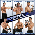Adjustable 40-100lb Chest Trainer Workout Equipment Triceps & Shoulder Workout Twister Arm Trainer
