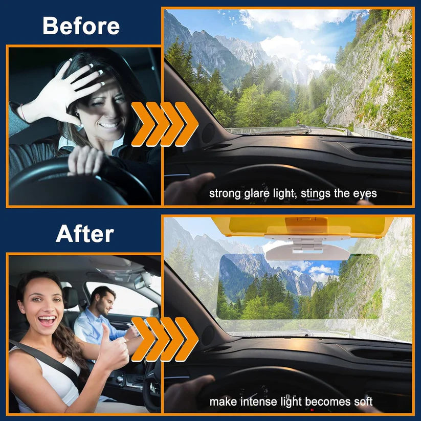 Anti-Glare Safety Car  Sun Visor Extender